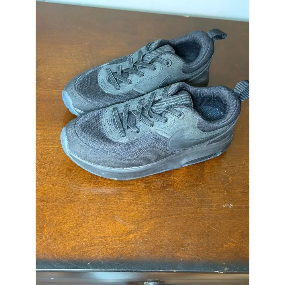 Nike Air Max motif easy slip on all black toddler size 13C